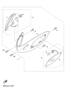 XC125FD Поворотники