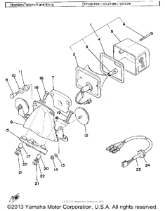 SR500E Задний фонарь