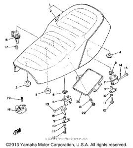 XS400E Сиденье
