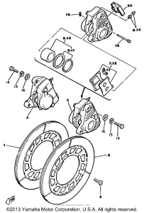 XVZ12TK Передний суппорт