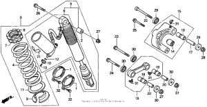 XR250L Задние амортизаторы
