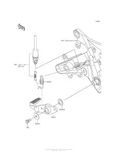 ER650 Педаль тормоза