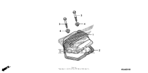 CRF100F Крышка головки цилиндров