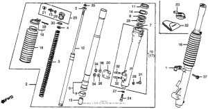 CR250R Front fork 80