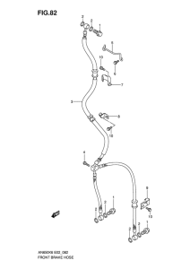 AN650 (ABS) Передние тормозные трубки