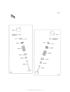 ZX1400 Клапана
