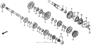 XR500R Transmission 83-84
