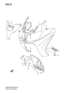 AN650 (ABS) Front leg shield