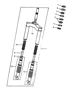 CW50 Передняя вилка