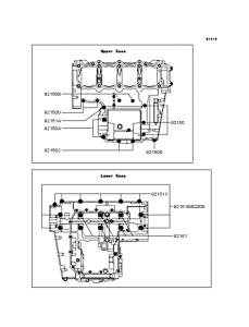 ZR1000 Болты крепления картера