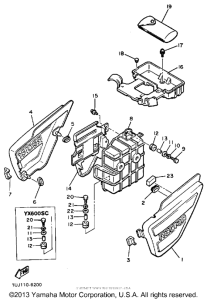 YX600S Боковые обтекатели