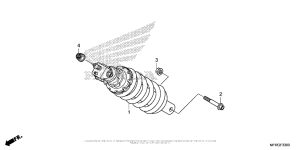 VT1300CR Rear Shock Absorber (1)