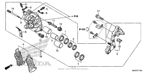 ST1300 (ABS) Передний тормоз правый
