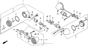 VT1100C Vt1100c turn signal 95-96