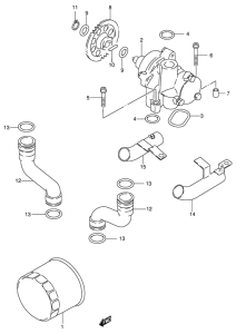 GSX600 Маслонасос