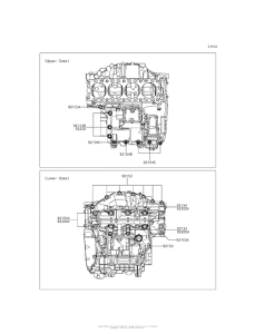 ZX1000 Болты крепления картера