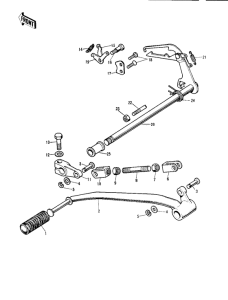 KH250 Переключатель передач