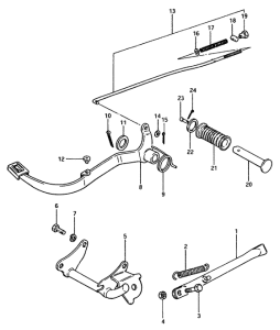 TS50 Подножки