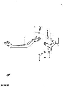 GS650 Передний суппорт