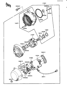 ZX900 Generator / regulator
