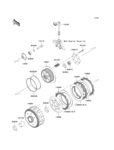 KLX250 Сцепление