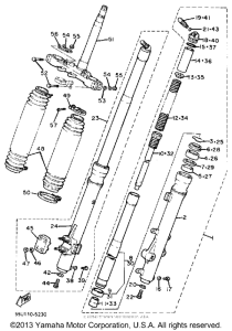 TT600S Передняя вилка