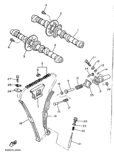 XJ600H (53KW) Camshaft. chain