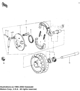  Front hub / brake