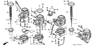 CB750F Carburetor assy