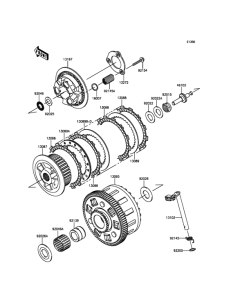 KLZ1000 Сцепление