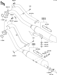 VN800 Глушитель