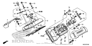 ST1300 (ABS) Крышка головки цилиндров