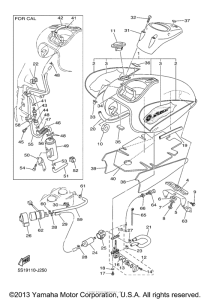 XVS650 Топливный бак
