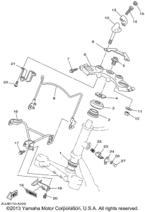 XV250 Управление