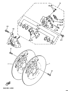 TDM850 Front brake. caliper