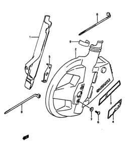 DR650 Передняя вилка cover