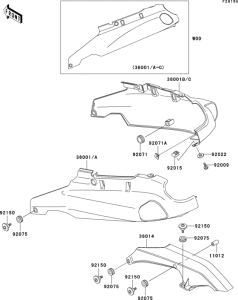 ZX1100 Боковые обтекатели