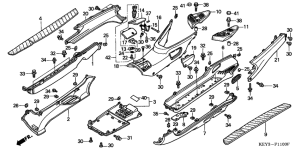 FES150 Floor panel / center cover