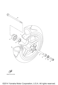 YW125 Переднее колесо
