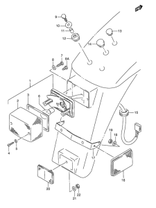 TS50 Задний комбинированный сигнал