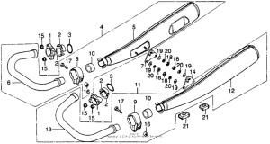 CB360 Глушитель