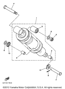 TW200 Задняя подвеска
