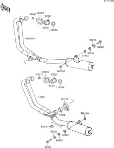 ZX600 Глушитель