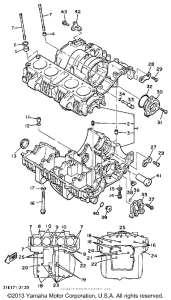 XJ900RK Картер двигателя
