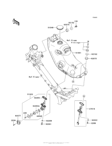 AX125 Топливный бак