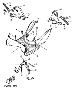 YH50 Stand. footrest
