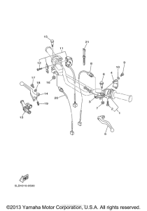 TW200YC Рулевые переключатели