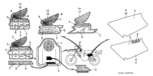 XL185 Stripe / emblem