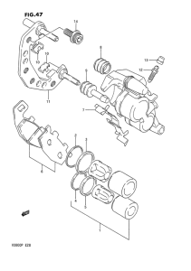 VX800 Передний суппорт