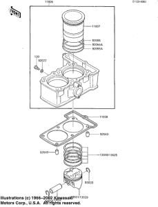 EX250 Cylinder / pistons